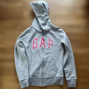 GAP 그레이 핑크 지퍼 후드티 y2k 그런지 fti punkandyo