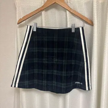 adidas 코듀로이 타탄 스커트 S