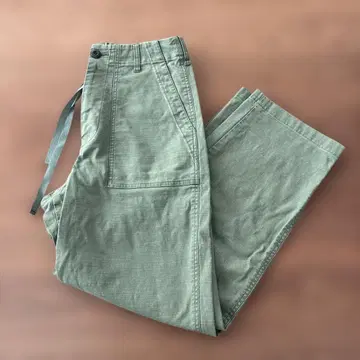 비어즐리 beardsley 카키 베이커 팬츠