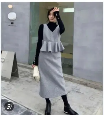 BIRTHDAY BASH 울 프릴 원피스 M 사이즈