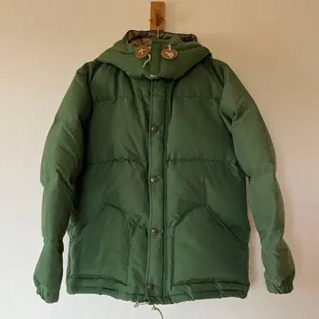 SIERRA DESIGNS 후드 부착 다운 자켓 KIDS L 그린