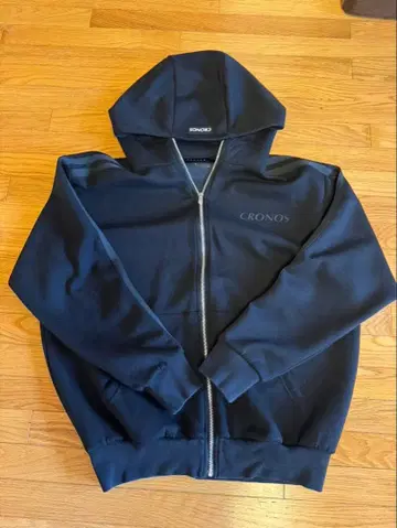 CRONOS 집업 후드티 블랙 S 사이즈