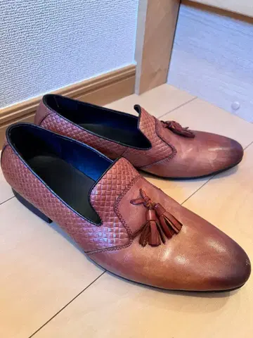 브라운 태슬 로퍼 약 26cm