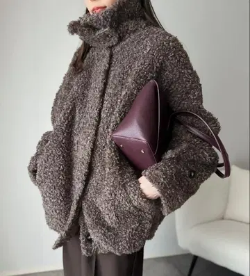 보아 자켓 M 브라운 계열