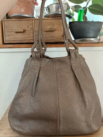 하마노 HAMANO 앙상블 토트백 소가죽 브론즈 사용 3회