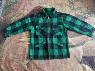 버팔로 울 체크 자켓