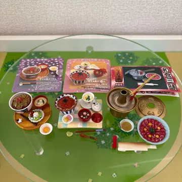 리멘트 쁘띠 샘플 시리즈 규동 연어알덮밥 샤부샤부 미니어처