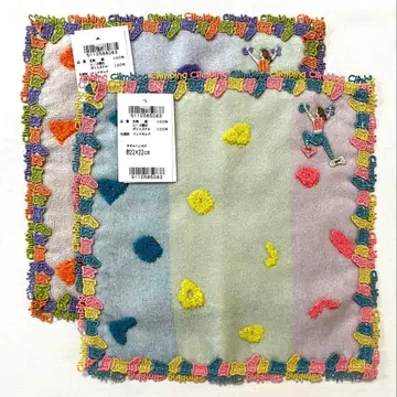 [ 새상품 ] 긴자와 레이스 시즌 타월 손수건 볼더링 2장 세트