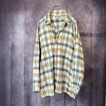 CHIEMSEE 체크 플란넬 셔츠 Men's M Green 계열