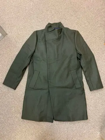 ZARA 올리브 그린 스텐카라 코트 XL