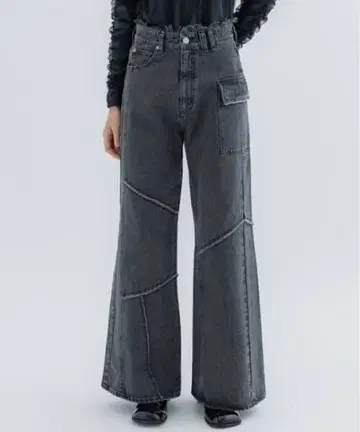 UNITEDTOKYO 패널 와이드 데님 팬츠