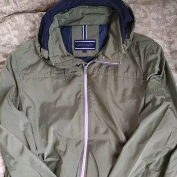 TOMMY HILFIGER 후드 부착 나일론 자켓 L 사이즈