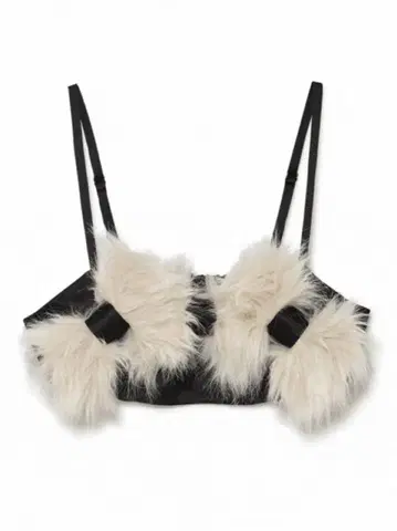 sorin Fur Ribbons Decorated Bustier