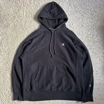 [눈 있음] Champion 챔피온 리버스 위브 무지 후드티 L