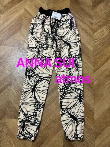 ANNA SUI atmos 콜라보 나비 패턴 스웨트 팬츠