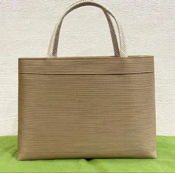 에리슈 일본 의류 토트백 A4 실크 가드 부착 연습 가방 조지색 베이지