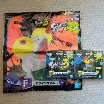 Splatoon 3 제일복권 세트 디자인 타월 키링 코쟈케