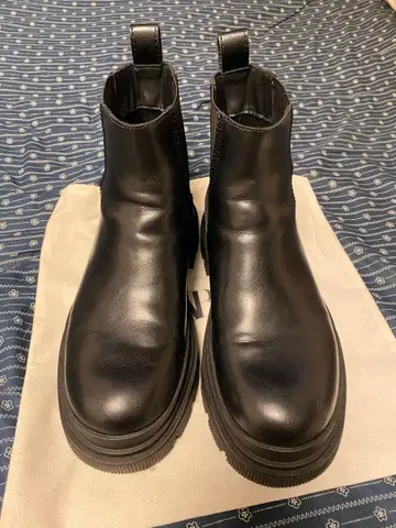 ZARA 사이드 고어 부츠 블랙 41