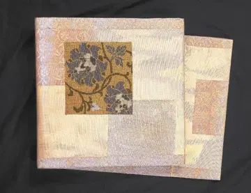 순수 실크 비즈 후쿠로 오비 사가가니시 오비 같은 금실 듬뿍 비즈 직조