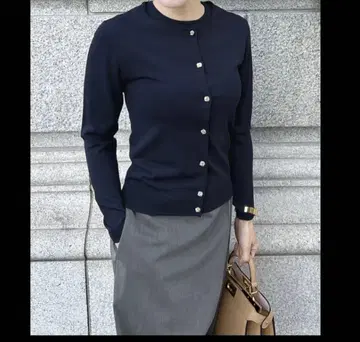 JENNE 골드 버튼 가디건