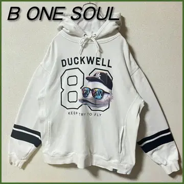 B ONE SOUL 비원소울 로고 풀오버 후드티