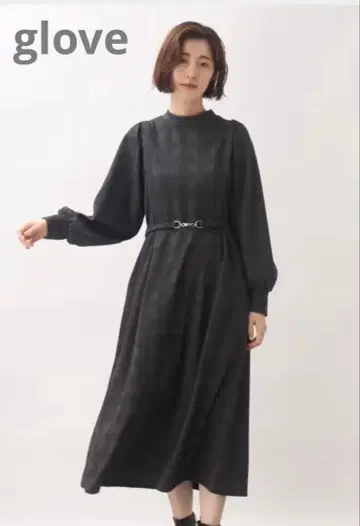 glove 체크 클래시컬 원피스