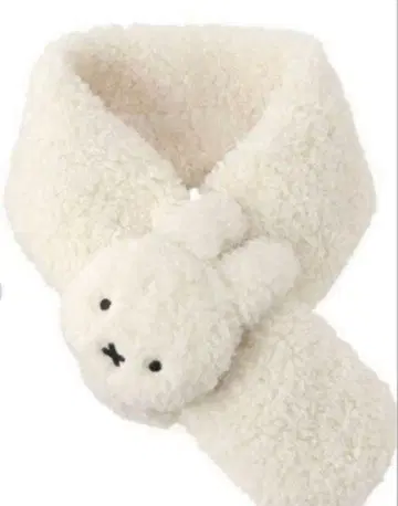 미피 티펫 머플러 화이트 오파크 클립