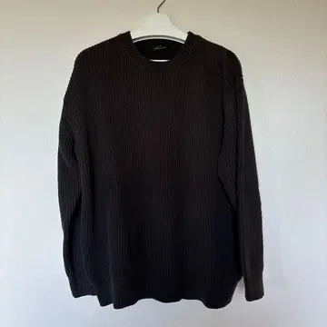 스터닝 루어 리브 니트 차콜 그레이