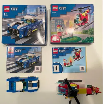 LEGO City 60318 60312 경찰 차량과 헬리콥터 세트
