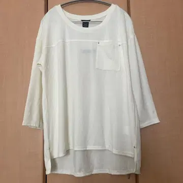 택 포함 새상품 Calvin Klein Jeans 긴팔T셔츠 아이보리 L