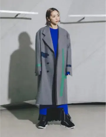 완판템! 언리드 컬러 라인 코트 36