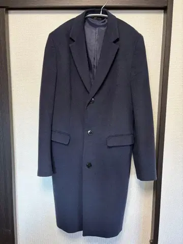 ZARA 체스터 코트 네이비
