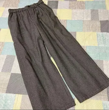 [ studio CLIP ] 클래식 체크 이지 팬츠 와이드 팬츠