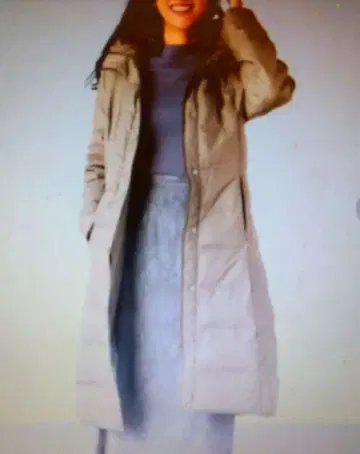 새상품 라이트 베이지 롱 다운 자켓 코트 삼경상회