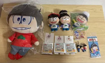 오소마츠 6쌍둥이 봉제 인형 러버 스트랩 넥 필로우 굿즈 세트