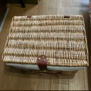 라탄 피크닉 바스켓 안감 포함 미사용품