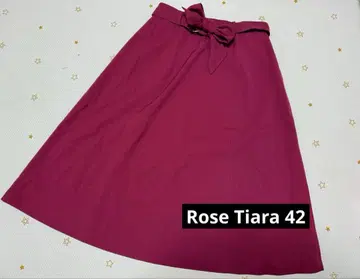 로즈 티아라 42 벨트 포함 플레어 스커트