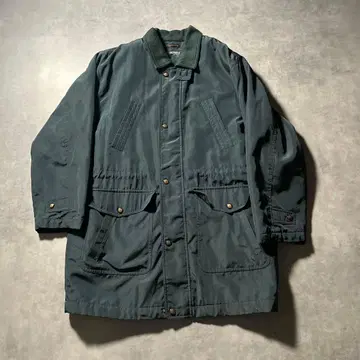 빈티지 민트 그린 멀티 포켓 하프 코트 모즈 코트