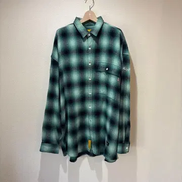 F.A.T. 터콰이즈 계열 플란넬 셔츠 JUMBO 사이즈