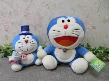 8FF2689 도라에몽 봉제 인형 2체 세트 H23.5/29cm