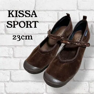 KISSA SPORT 발레 슈즈풍 샌들 브라운 계열