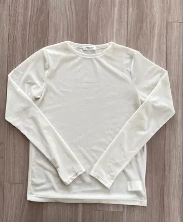 MACPHEE 스킨 벨로아 크루넥 풀오버