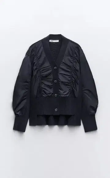 ZARA 대비 니트 가디건 XS 네이비