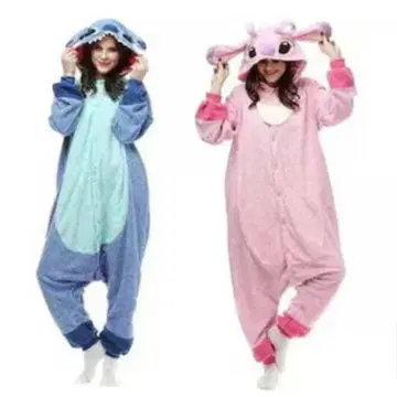 스티치 엔젤 인형옷 파자마 수학여행 핑크 블루 디즈니