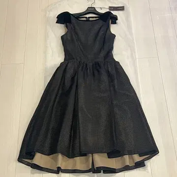 새상품급 FOXEY 블랙 플레어 드레스 원피스