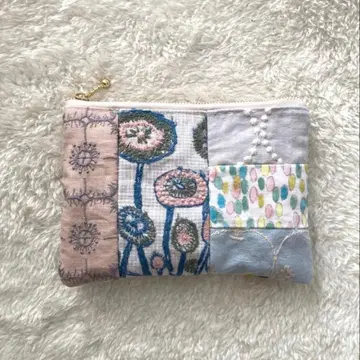 미나 페르호넨 양면 패치워크 핸드메이드 파우치