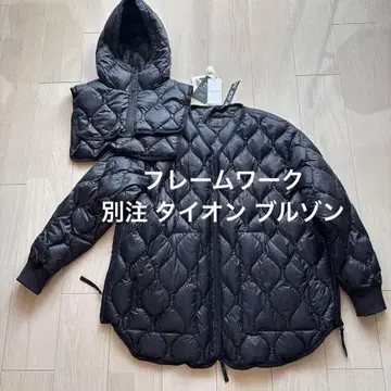 프레임워크 TAION/타이온 별주 후드 비브스 포함 블루종 블랙