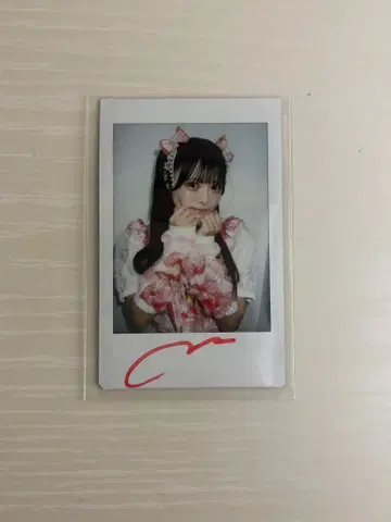 iLife! 코코하나 리리 생탄 친필 사인 폴라로이드