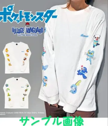 포켓몬 로켓단 긴팔 티셔츠 L 면 100%