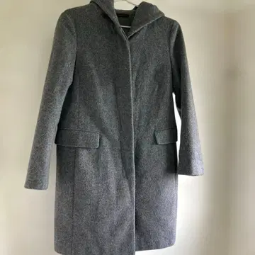 vivapresto 그레이 후드 부착 코트